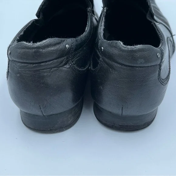 Guess Men's Marciano Black Leather Vintage Slip-On Shoes 12 Western‎ Chic Slick - Picture 7 of 16